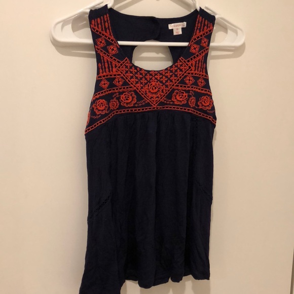Xhilaration Tops - 🦋🦋Blue/red tank top. Size XS